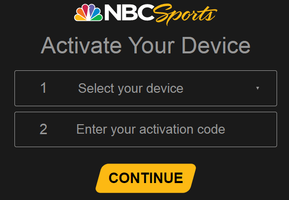 Activate NBC Sport