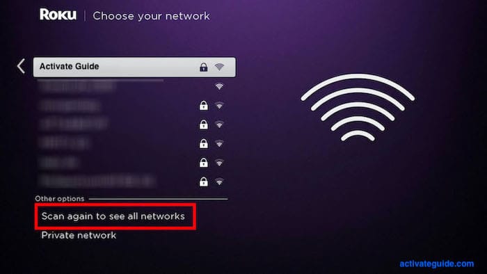 Connect Wireless Network Roku