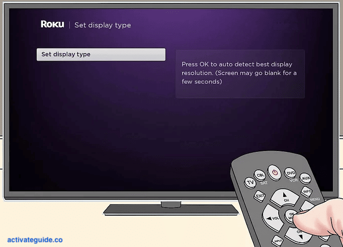 Configure Display Type Roku