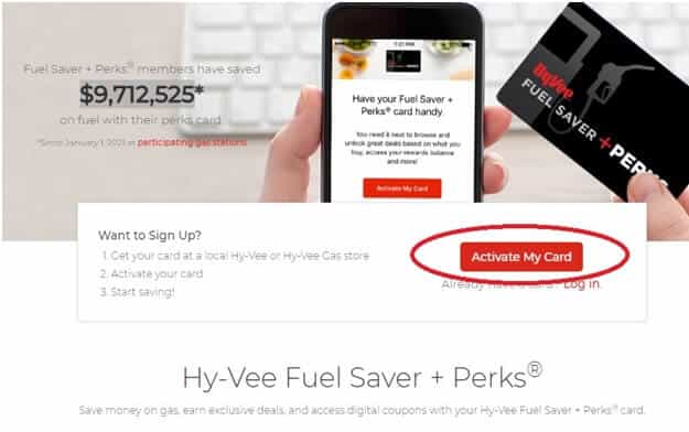 Complete Procedure To Activate Hy Vee Card At Hy Veeperks Com