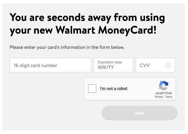 walmartmoneycard.com Activate