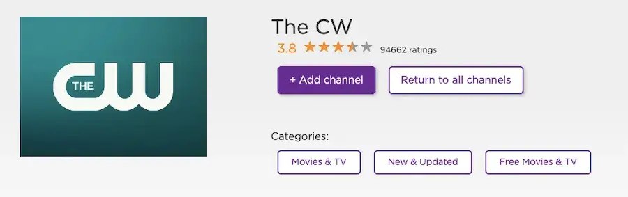 CW on Roku