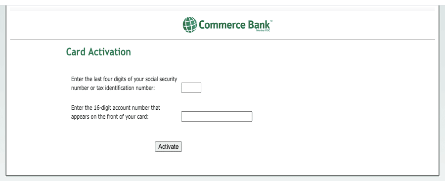 commercebank com activate