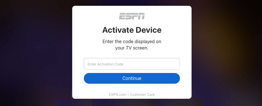 Activate ESPN on Roku FireStick Apple TV