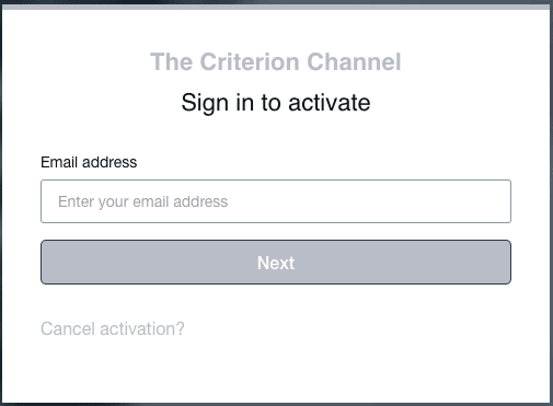 criterionchannel.com/activate