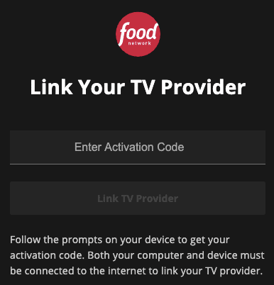 watch.foodnetwork.com/activate