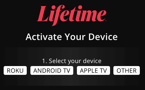 Activate Lifetime TV App