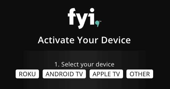 fyi.tv activate