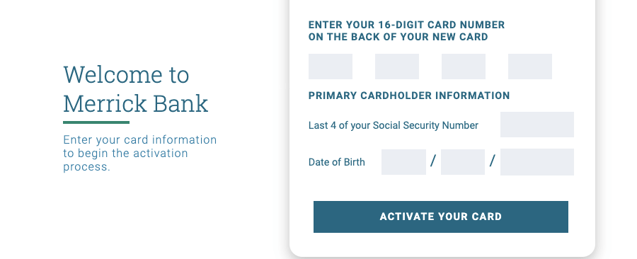 Merrickbank.com Activate Your New Bank Credit Card (2023)