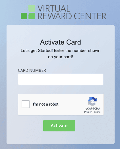 virtualrewardcenter.com activate