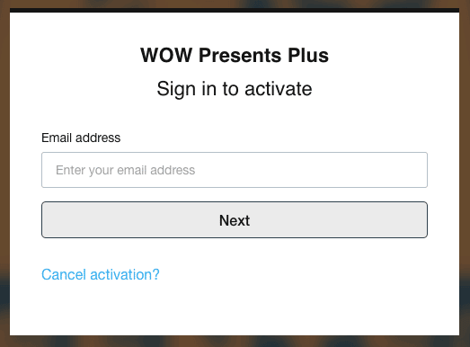 wow presents plus.com activate