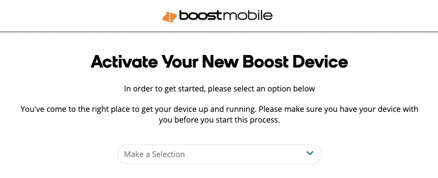 boost mobile change device