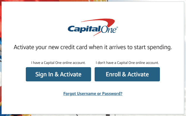 capitalone.com activate