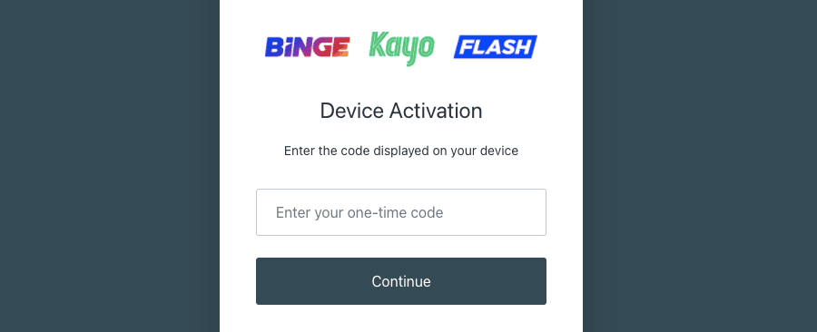 Auth Streamotion.com au Activate Binge or Kayo Sports [2023]