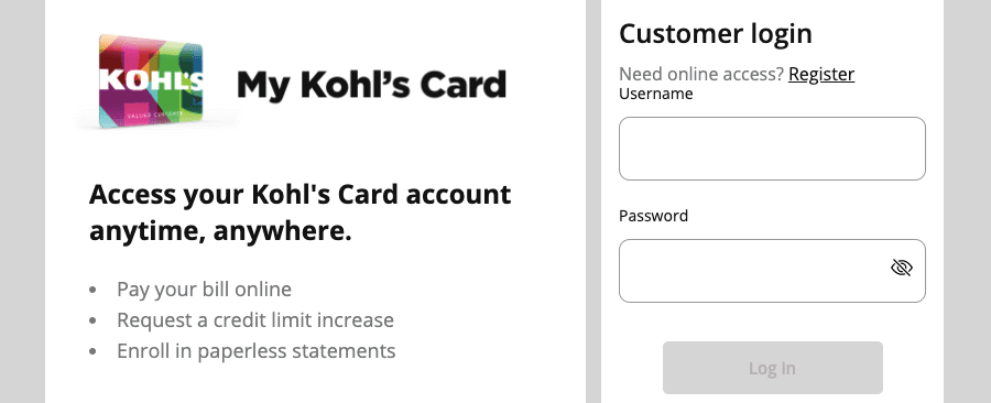 kohls.com activate card