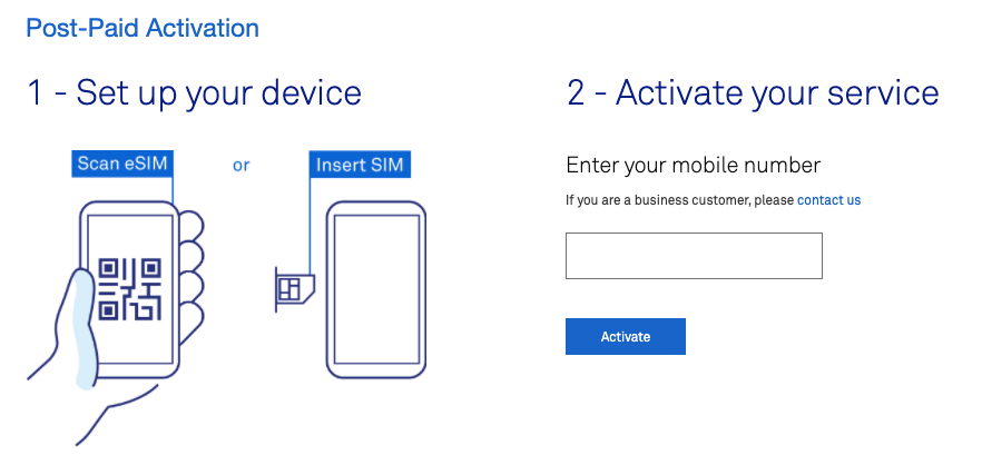 Telstra.com Activate Post-Paid